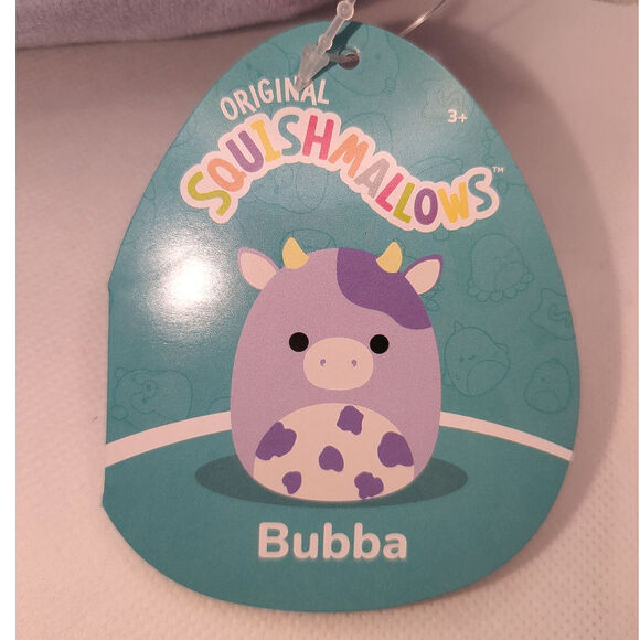 Squishmallow 7" Bubba Cow Farm Squad Squishy Soft Plush Toy Stuffed Animal NEW - Picture 2 of 8